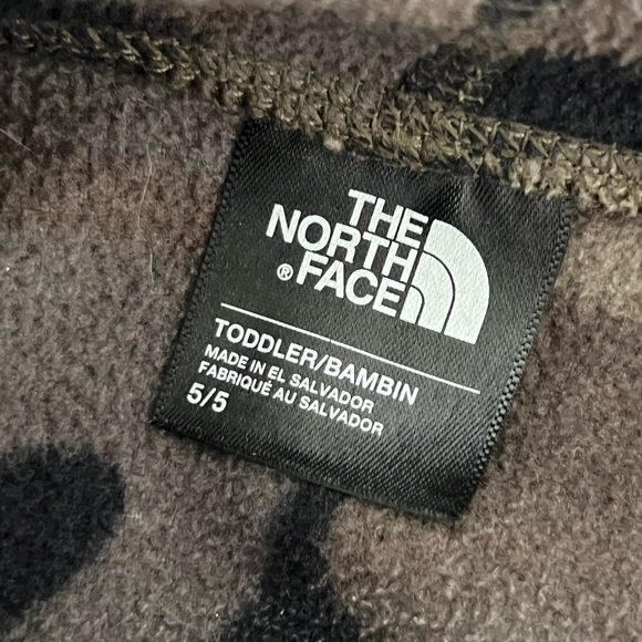 The North Face Kids Camo Hoodie - Olive and Orange - Picture 3 of 3